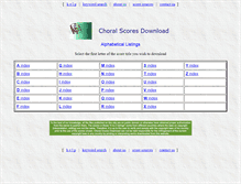 Tablet Screenshot of choralscores.hearchoirs.net